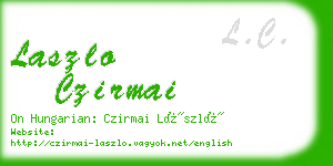 laszlo czirmai business card